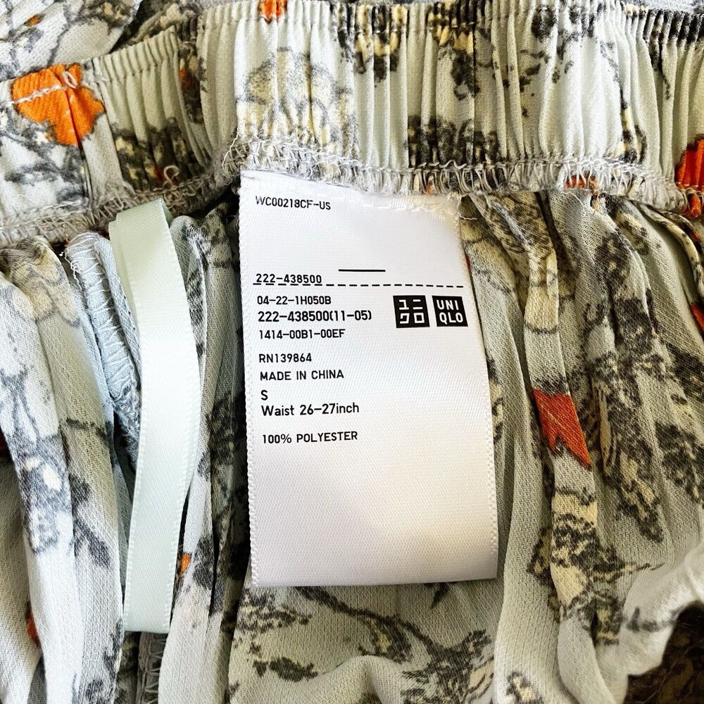 Uniqlo Ines De La Fressange Size Small Crinkle Pleated Floral Print Maxi Skirt - Picture 6 of 6